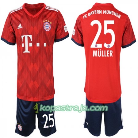 Billiga Fotbollströjor FC Bayern München Müller 25 Barn Hemma tröja 2018/19 Kortärmad